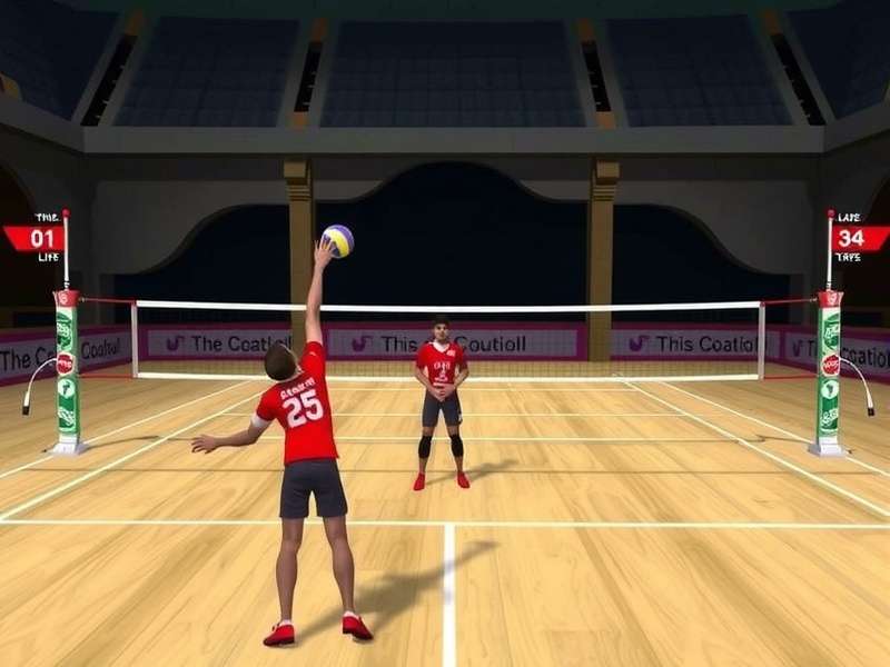 Mahal Volley Flash gameplay tips showing proper spiking technique